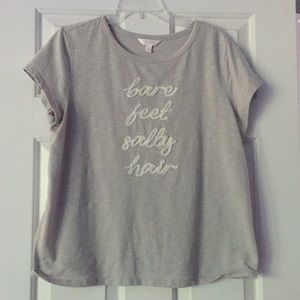 Lauren Conrad Bare Feet Salty Hair top size Large